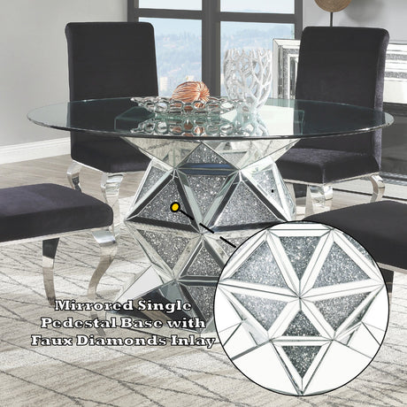 Noralie Dining Table Hexagonal Base - Ornate Home