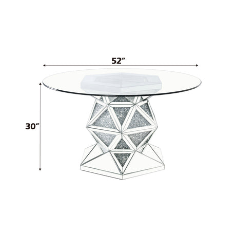 Noralie Dining Table Hexagonal Base - Ornate Home