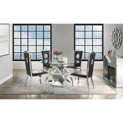 Noralie Dining Table Hexagonal Base - Ornate Home