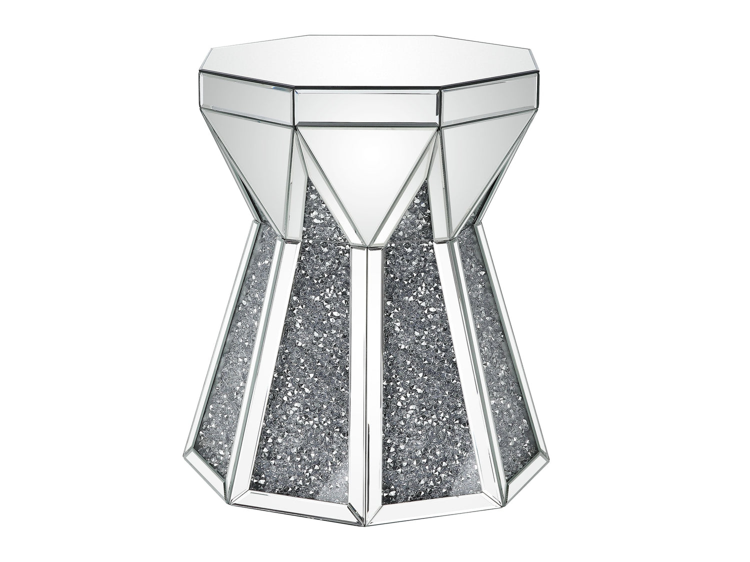 Noralie End Table Octagonal Drum Shape - Ornate Home