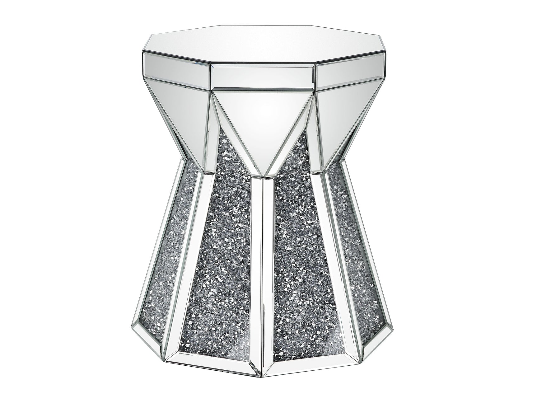 Noralie End Table Octagonal Drum Shape - Ornate Home