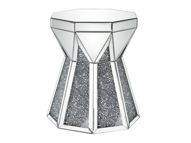 Noralie End Table Octagonal Drum Shape - Ornate Home