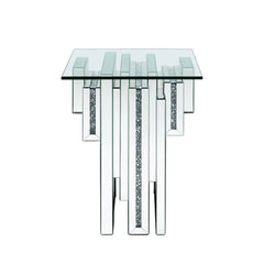 Noralie End Table Square (Layered Mirror Block) - Ornate Home