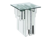 Noralie End Table Square (Layered Mirror Block) - Ornate Home