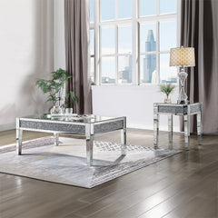Noralie End Table Square (Top Band Plain) - Ornate Home
