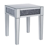 Noralie End Table Square (Top Band Plain) - Ornate Home