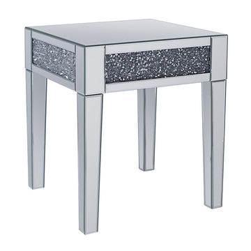 Noralie End Table Square (Top Band Plain) - Ornate Home