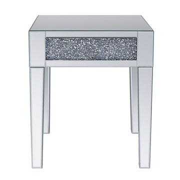 Noralie End Table Square (Top Band Plain) - Ornate Home