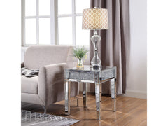 Noralie End Table Square (Top Band Plain) - Ornate Home