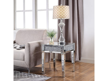 Noralie End Table Square (Top Band Plain) - Ornate Home