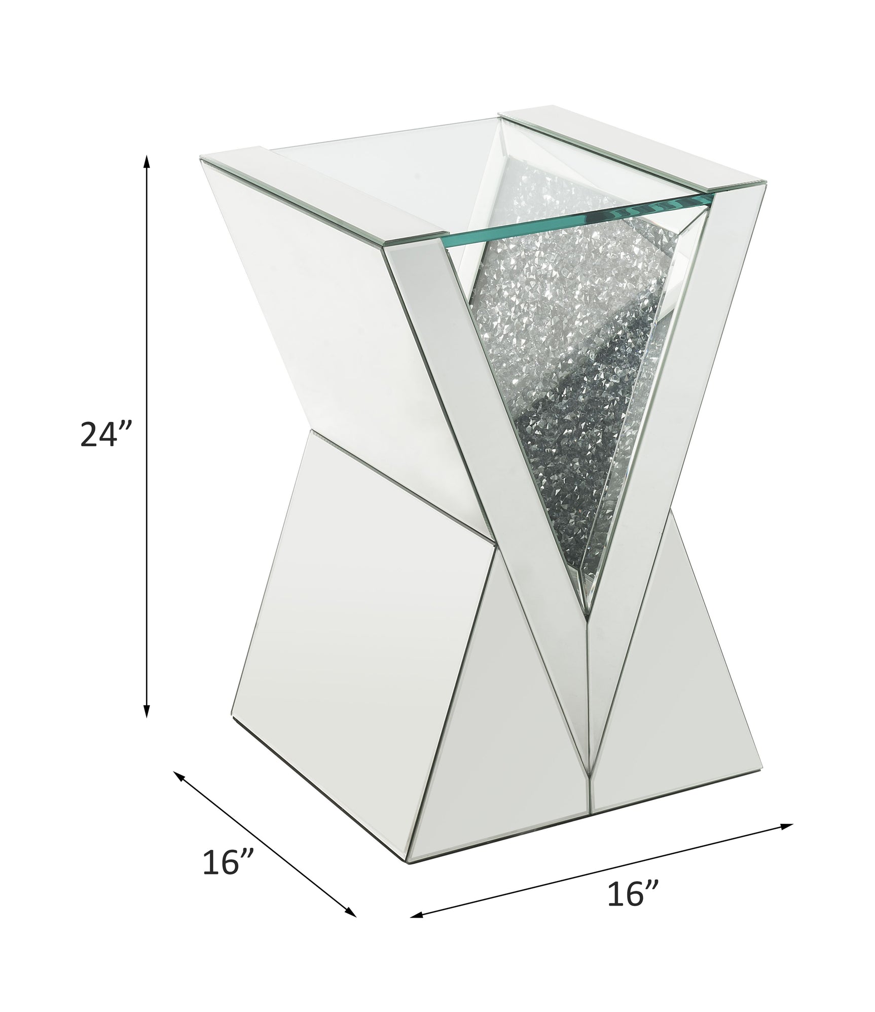 Noralie End Table (V Pedestal) - Ornate Home