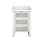 Noralie Faux Diamonds 3 Drawers Accent Table - Ornate Home