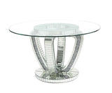 Noralie Faux Diamonds Dining Table - Ornate Home