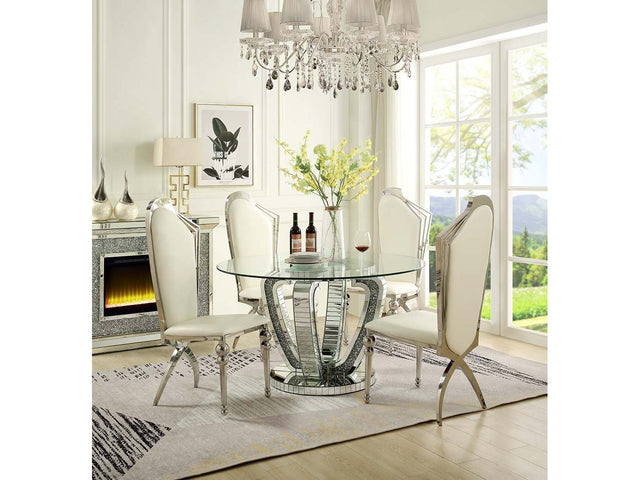 Noralie Faux Diamonds Dining Table - Ornate Home