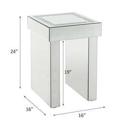 Noralie Faux Diamonds End Table - Ornate Home