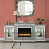 Noralie Faux Diamonds Fireplace 39" H - Ornate Home