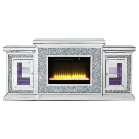 Noralie Faux Diamonds Fireplace 39" H - Ornate Home
