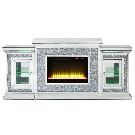 Noralie Faux Diamonds Fireplace 39" H - Ornate Home