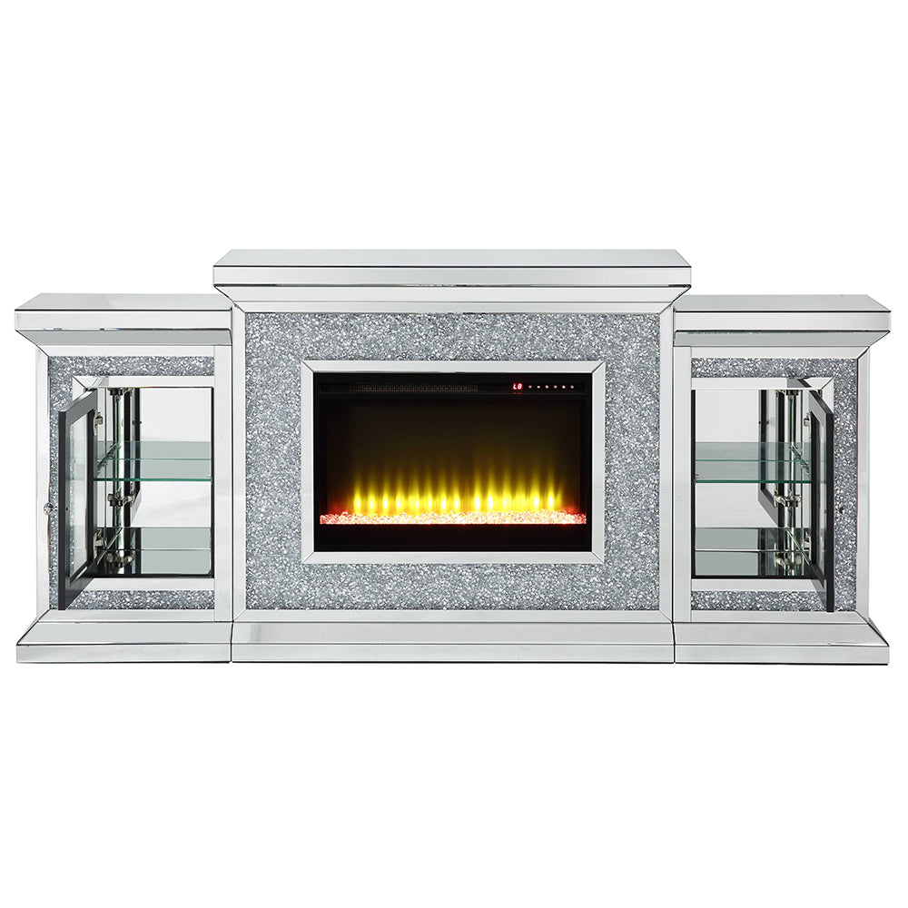 Noralie Faux Diamonds Fireplace 39" H - Ornate Home