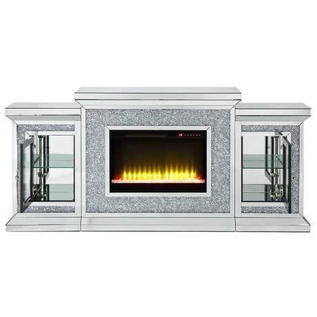 Noralie Faux Diamonds Fireplace 39" H - Ornate Home