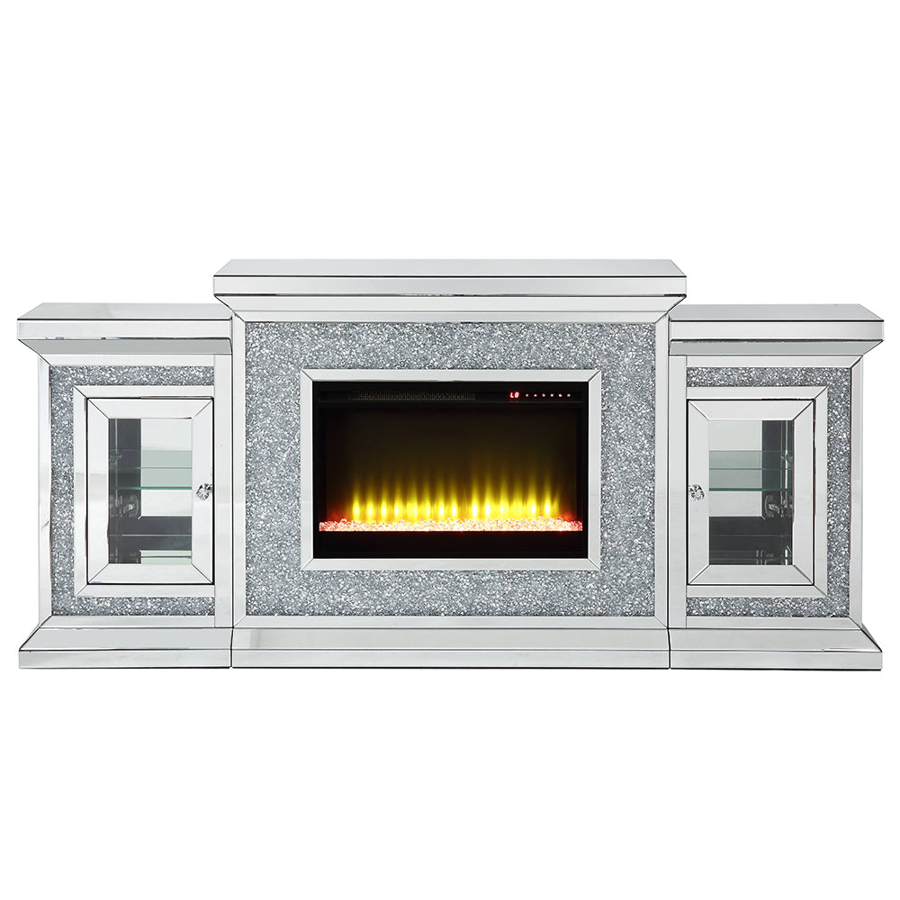 Noralie Faux Diamonds Fireplace 39" H - Ornate Home