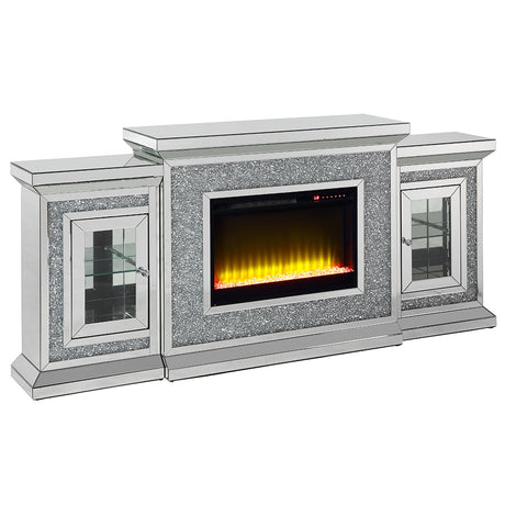 Noralie Faux Diamonds Fireplace 39" H - Ornate Home