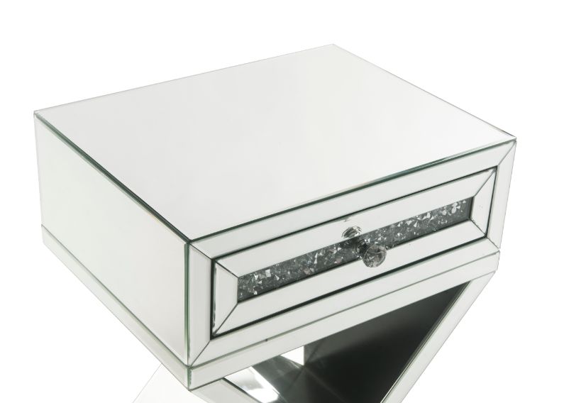 Noralie Faux Diamonds X-Base Accent Table - Ornate Home