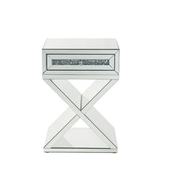 Noralie Faux Diamonds X-Base Accent Table - Ornate Home