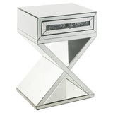 Noralie Faux Diamonds X-Base Accent Table - Ornate Home