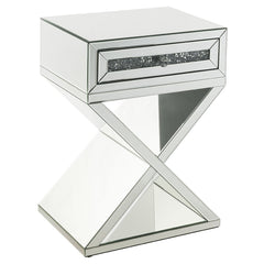 Noralie Faux Diamonds X-Base Accent Table - Ornate Home