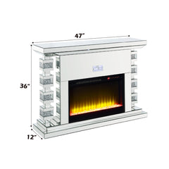 Noralie Fireplace w/Bluetooth - Ornate Home