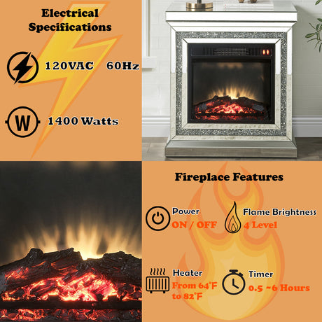 Noralie Framed Square Fireplace - Ornate Home