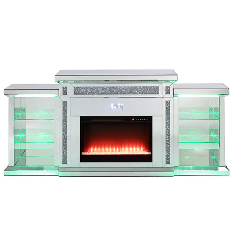 Noralie Glam Style LED Fireplace w/ Bluetooth - Ornate Home