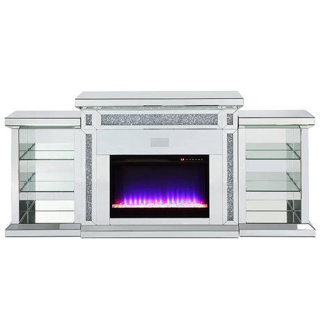 Noralie Glam Style LED Fireplace w/ Bluetooth - Ornate Home