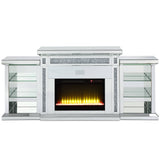 Noralie Glam Style LED Fireplace w/ Bluetooth - Ornate Home
