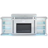 Noralie Glam Style LED Fireplace w/ Bluetooth - Ornate Home