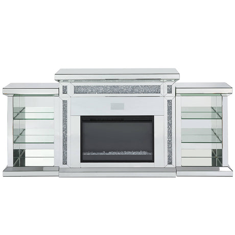 Noralie Glam Style LED Fireplace w/ Bluetooth - Ornate Home