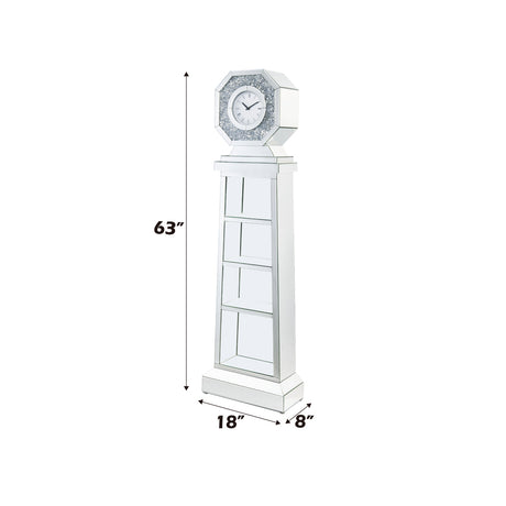 Noralie Grandfather Clock w/ 4 Shelves - Ornate Home