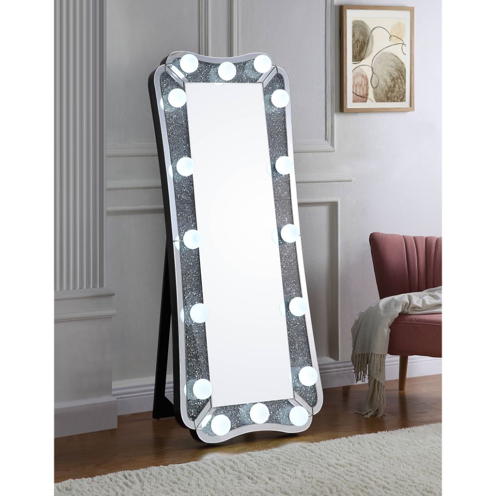 Noralie LED Light Floor Mirror - Ornate Home