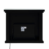 Noralie Mirrored & Faux Diamond Fireplace w/ Insert (47" W) - Ornate Home