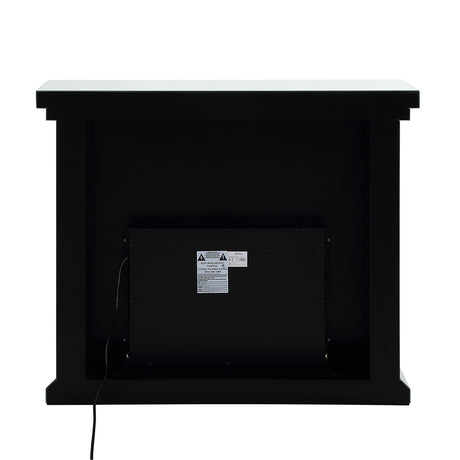 Noralie Mirrored & Faux Diamond Fireplace w/ Insert (47" W) - Ornate Home