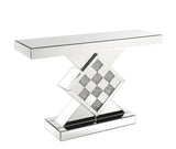Noralie Mirrored/Faux Diamonds Console Table - Ornate Home