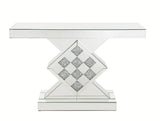 Noralie Mirrored/Faux Diamonds Console Table - Ornate Home