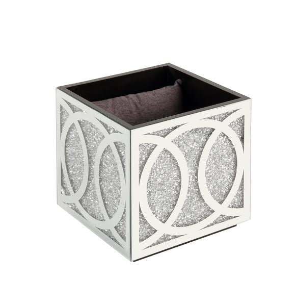 Noralie Ring Pattern Ottoman w/Storage - Ornate Home