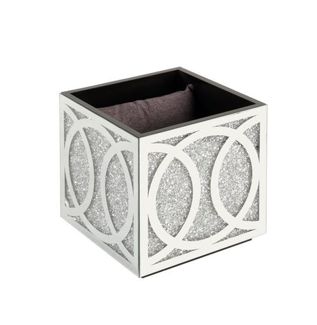 Noralie Ring Pattern Ottoman w/Storage - Ornate Home