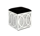 Noralie Ring Pattern Ottoman w/Storage - Ornate Home