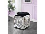 Noralie Ring Pattern Ottoman w/Storage - Ornate Home