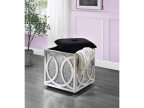 Noralie Ring Pattern Ottoman w/Storage - Ornate Home