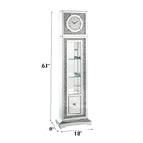 Noralie Simple Rectangle Faux Diamonds Grandfather Clock - Ornate Home