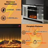 Noralie Tv Stand W/Fireplace (59" W) - Ornate Home